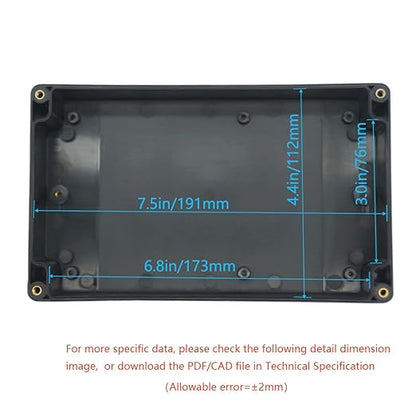Junction Box, Zulkit Project Box IP65 Waterproof Outdoor Box ABS Plastic - Image 5