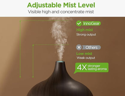 InnoGear Aromatherapy Diffuser & 10 Essential Oils Set, 400ml Diffuser - Image 2