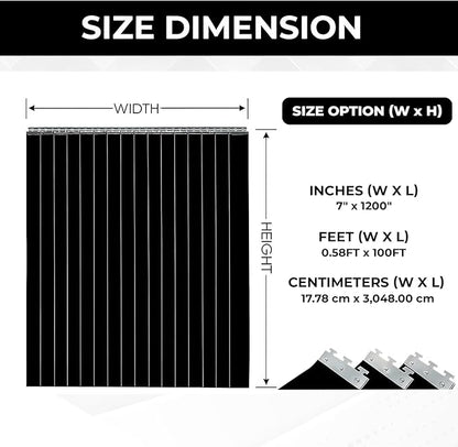 Black PVC Curtains Strips Kit - Image 4
