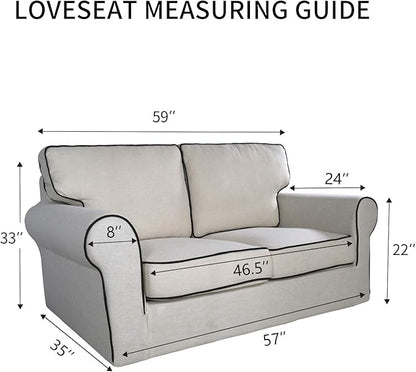 PureFit 100% Dual Waterproof Couch Cover Slipcovers - Image 6