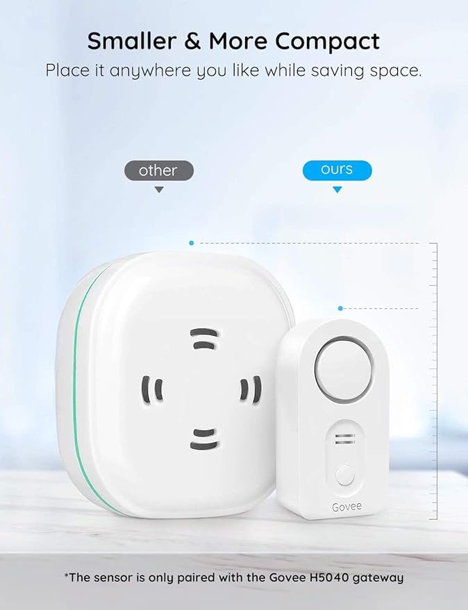 Govee Water Leak Detectors 1 Pack, 100dB Adjustable Audio Alarm Sensor - Image 3