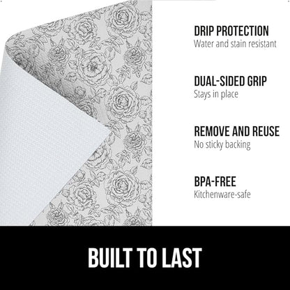 GORILLA GRIP DripGuard Shelf Liner, Non-Adhesive Drawer and Kitchen Cabinet - Image 2