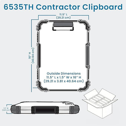 Flambeau Heavy-Duty Contractor Clipboard Document Holder, Portable Storage - Image 6
