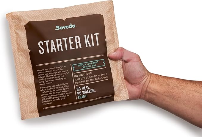 Boveda Starter Kit Bundle: Season a Wood Storage Box Plus Maintain Humidity - Image 3