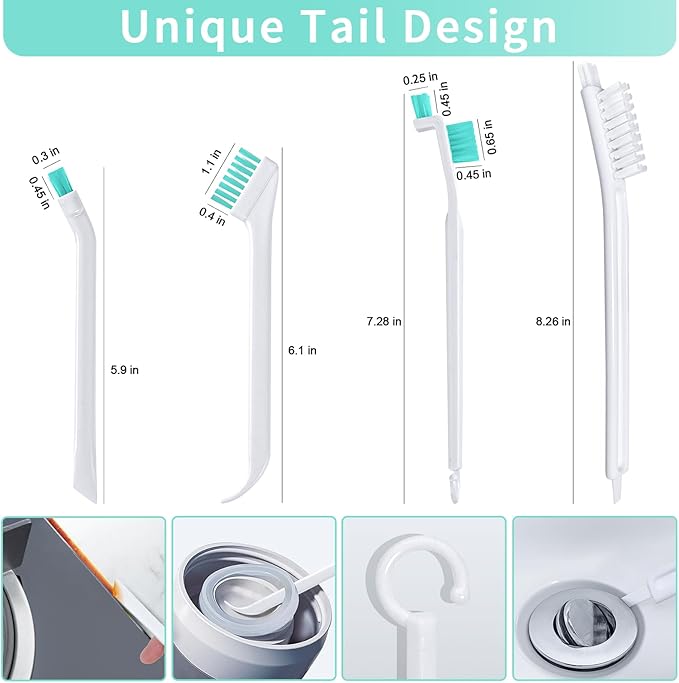 Small Cleaning Brushes Set, Tiny Detail Scrub Cleaner Tool Gadget Kitchen - Image 6