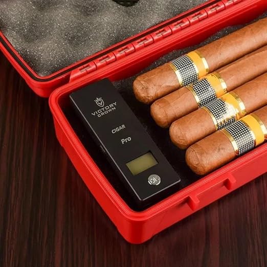 Digital Cigar Humidity Meter Portable Electric Moisture Guage Tester Reader - Image 7