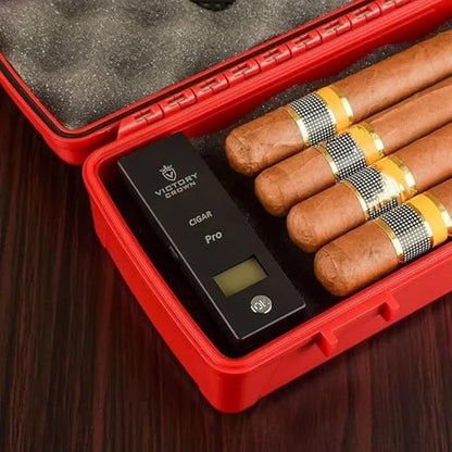 Digital Cigar Humidity Meter Portable Electric Moisture Guage Tester Reader - Image 3