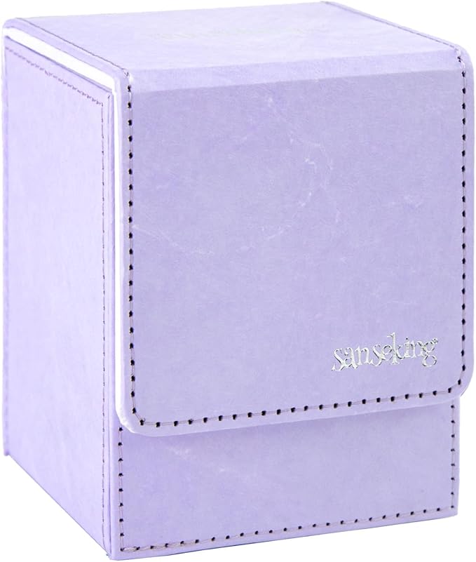 Magic Card Deck Box for MTG Single Deck Card Box fits 100+ TCG Sleeved Cards by Sanseking