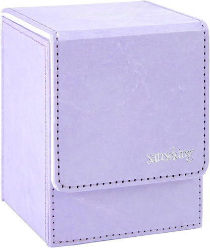 Magic Card Deck Box for MTG Single Deck Card Box fits 100+ TCG Sleeved Cards by Sanseking