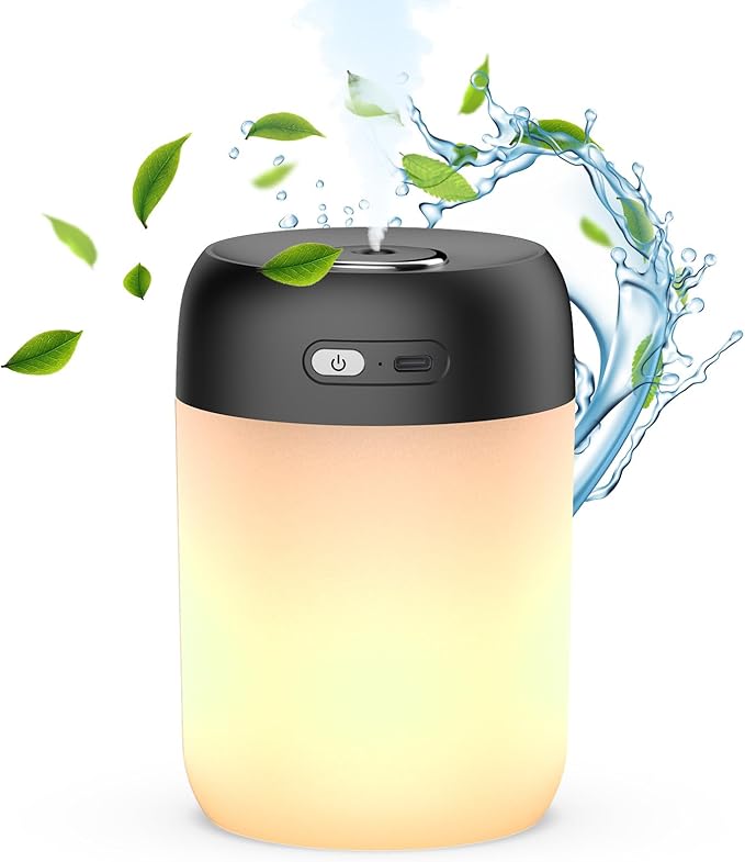 SZO Night Lights Humidifiers For Bedroom, USB Rechargeable, LED Lights For by SZOLLC