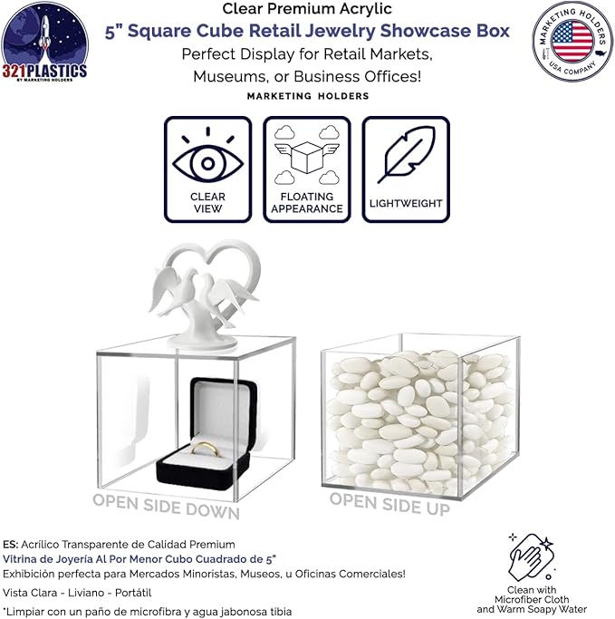 5" Acrylic Display Riser Box - Image 3