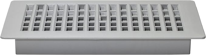 Decor Grates PL410-GY 4-Inch by 10-Inch Plastic Floor Register, Frost Grey - Image 3