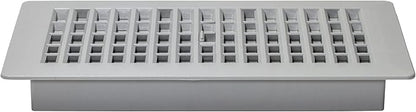 Decor Grates PL410-GY 4-Inch by 10-Inch Plastic Floor Register, Frost Grey - Image 3