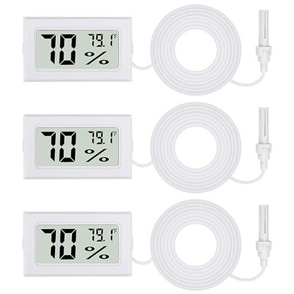 3Pcs Fahrenheit Thermometer Hygrometer Mini Digital by Unknown