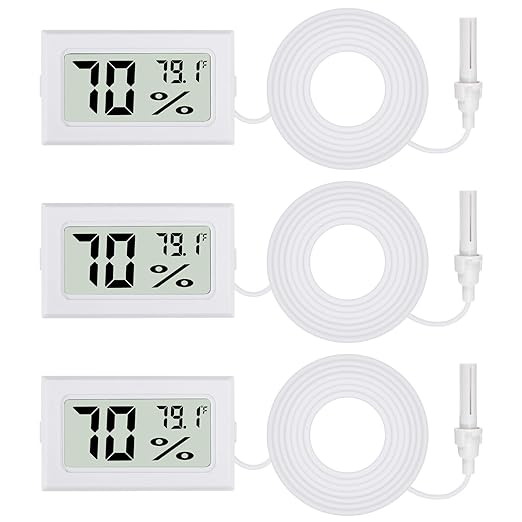 3Pcs Fahrenheit Thermometer Hygrometer Mini Digital by Unknown