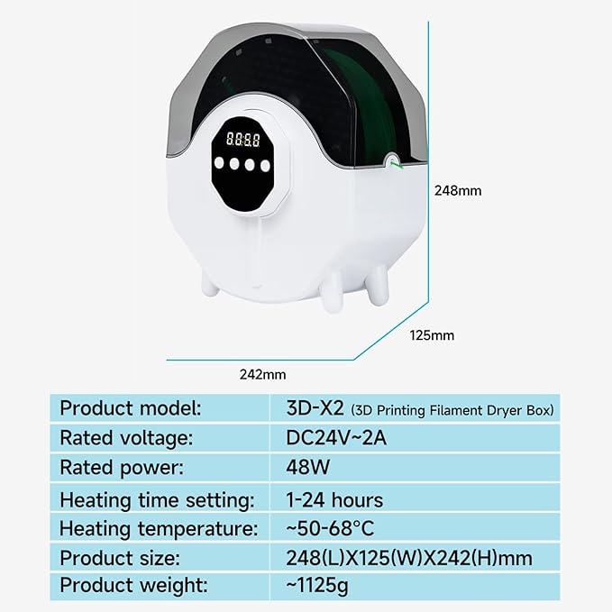 Kingroon Filament Dryer Box Upgraded 360° Heating - Image 5