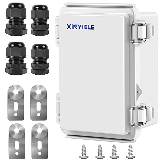 Waterproof Outdoor Project ABS Plastic Junction Box IP67 Weatherproof Dustproof by XINYIELE