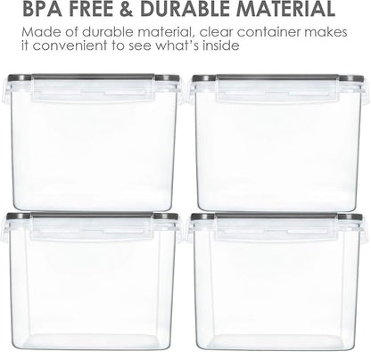 Vtopmart Food Storage Containers 3.3 quart / 3.6L, 4 Pieces BPA Free Plastic - Image 6