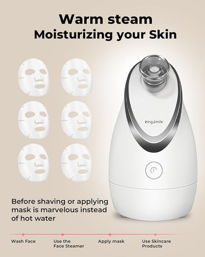 Kingsmile Facial Steamer for Face, 3 in 1 Face Steamer for Facial Deep Cleaning - Image 8