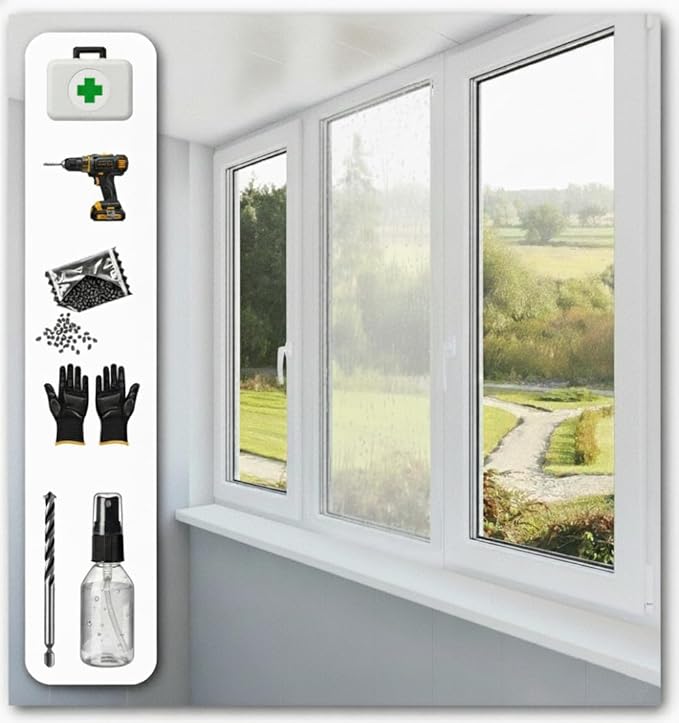 Moisture Plus 2 x Window Kit Clears trapped Heavy Condensation trapped Inside by Unknown
