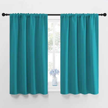 NICETOWN Peacock Blue Blackout Curtains Panels by NICETOWN