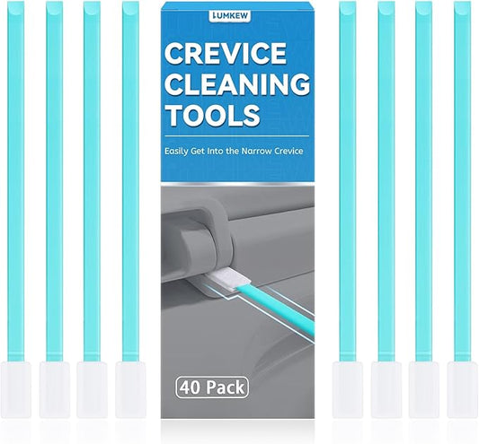 40pcs Crevice Cleaning Brush Tool, Disposable Toilet Brush by Lumkew