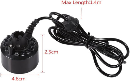 24V Color Changing 12 LED Mister Fogger Water Fountain Mini Mist Maker Pond Fog - Image 3
