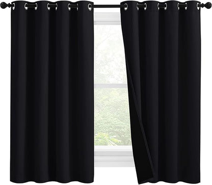 NICETOWN Truly Blackout Curtains 57 inches Length, 2 Thick Layers Completely by NICETOWN