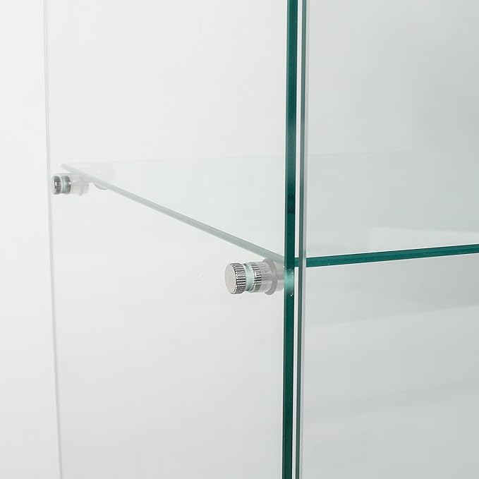 Yoluckea 5 Shelves Glass Display Cabinet - Image 6