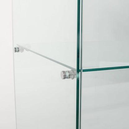 Yoluckea 5 Shelves Glass Display Cabinet - Image 7
