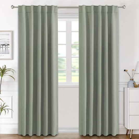 H.VERSAILTEX Blackout Curtains Thermal Insulated Window Treatment Panels Room by HVERSAILTEX