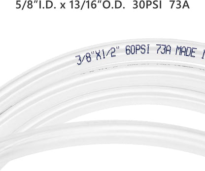 Eastrans 25ft x 5/8" ID Clear Vinyl Tubing, Flexible Hybrid PVC Tubing Hose - Image 4