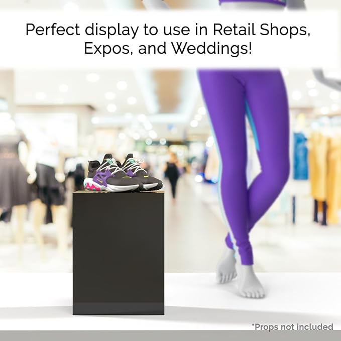 12" x 12" x 16" Glossy Black Acrylic Display Box - Image 2