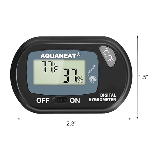 AQUANEAT Reptile Thermometer Hygrometer Digital Display Temperature and - Image 4