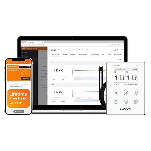 Elitech WiFi 5G/2.4G Digital Temperature Data Logger Remote Real-Time by Elitech