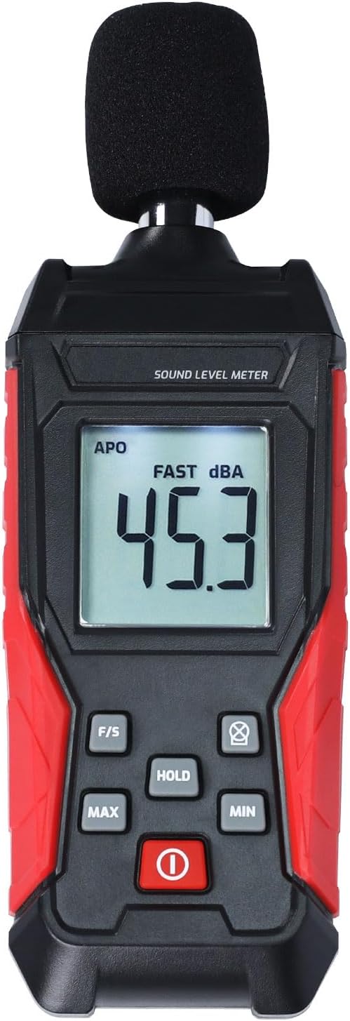 Noise Decibel Meter Portable Sound Level Meter SPL Meter 30 to 130dBA Range by Landtek