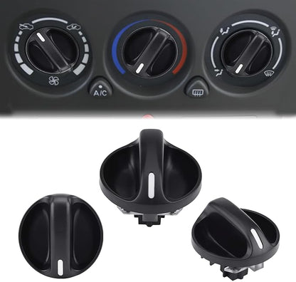 3PCS AC Heater Blower Fan Control Knob, AC Heater Control Knob Compatible by Middrivr