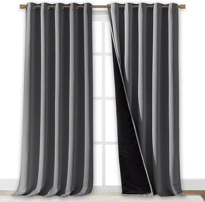 NICETOWN Total Shade Curtains and Draperies, Heavy-Duty Full Light Shading - Image 2