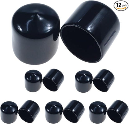 Acocony 1 3/16 Inch Rubber Cap Round Rubber End Caps PVC Flexible Protector by Acocony