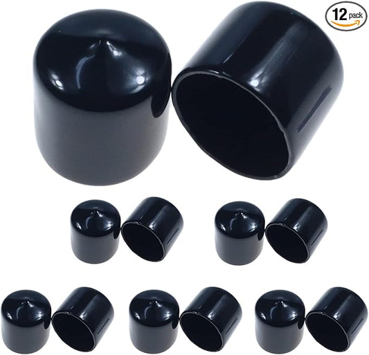 Acocony 1 5/16 Inch Rubber Cap Round Rubber End Caps PVC Flexible Protector by Acocony