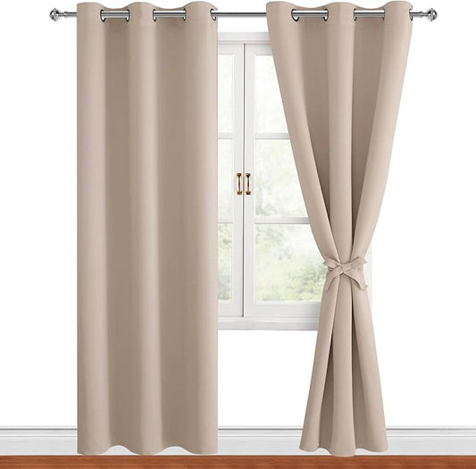 Hiasan Blackout Curtains for Bedroom, 42 x 84 Inches Long by Hiasan