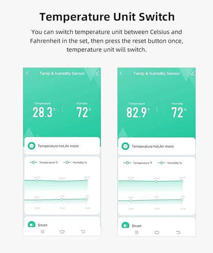 WiFi Temperature Humidity Sensor: Indoor Thermometer Hygrometer - Image 4