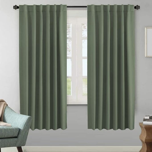 H.VERSAILTEX Blackout Curtains Thermal Insulated Window Treatment Panels Room by HVERSAILTEX
