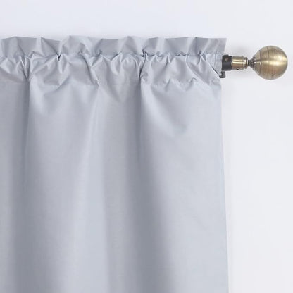 Easy Home 2 Panels Blackout Tier Curtain - Image 3