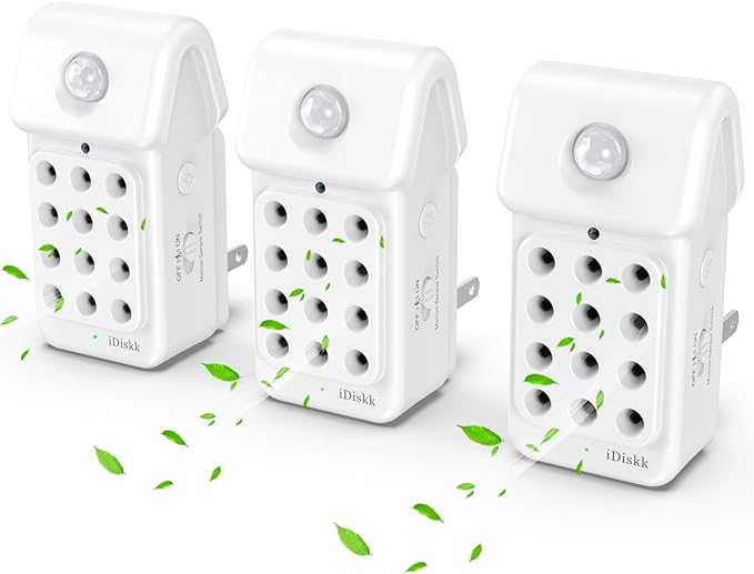 Improve Indoor Air Quality: iDiskk 3Pack Plug in Air Ionizers Negative Ion by iDiskkDirect