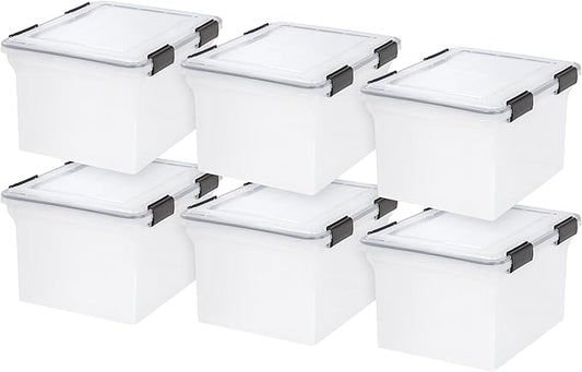IRIS USA 32 Quart WEATHERPRO Plastic Storage Box by IRISUSA