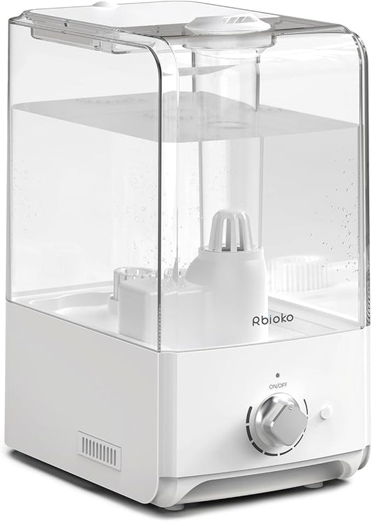 Humidifiers for Bedroom Large Room, Top Fill 6.5L Cool Mist Humidifier by Rbioko