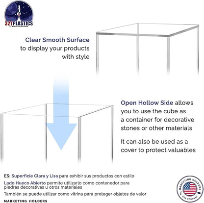 Marketing Holders 3" Acrylic Display Riser Box - Image 5