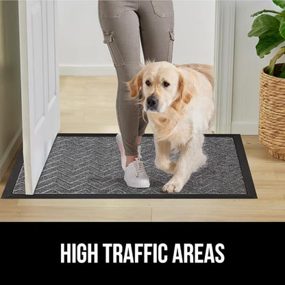 GORILLA GRIP 100% Waterproof All-Season WeatherMax Doormat, Durable Natural - Image 7