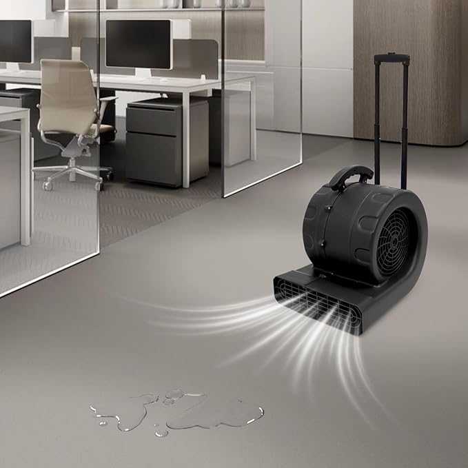 750W Commercial Floor Dryer, 750W Portable Air Mover & Commercial Floor Blower - Image 7
